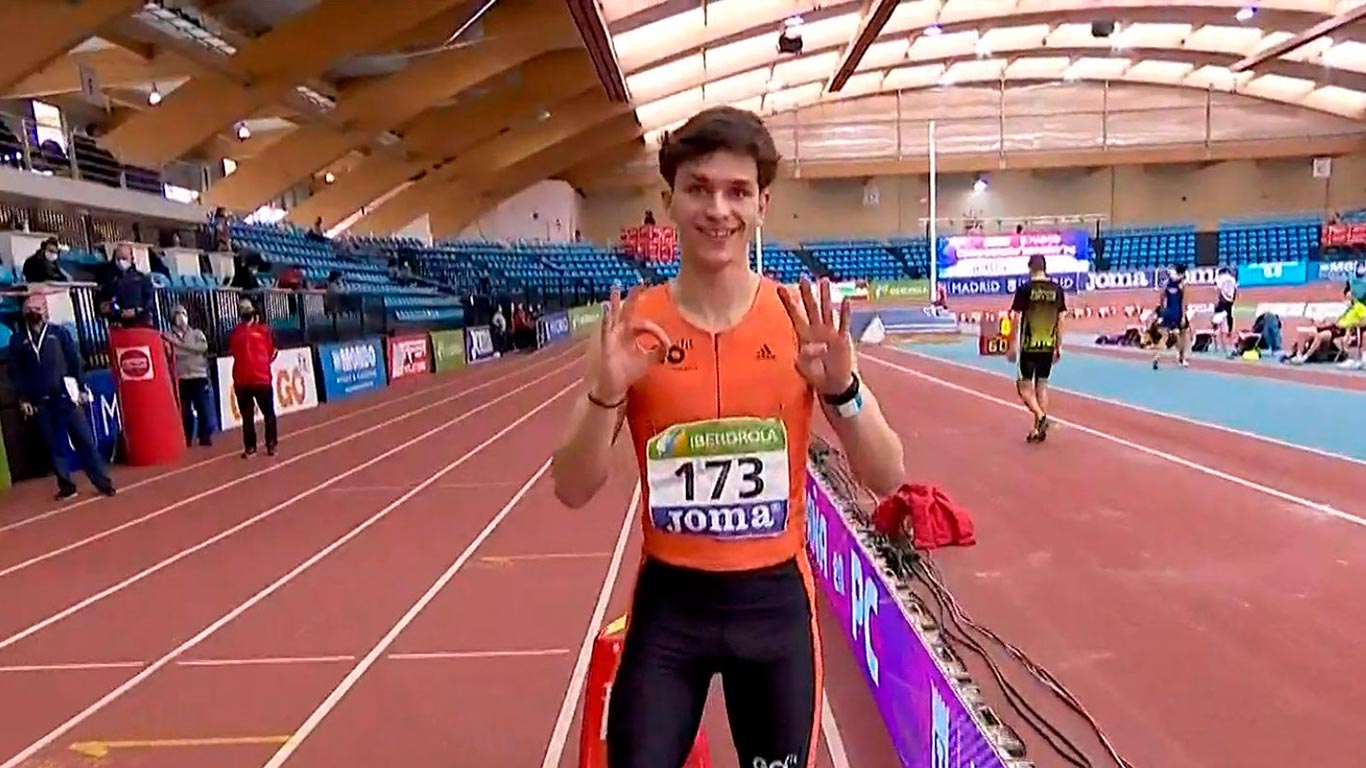 Lee más sobre el artículo Campeón de atletismo en España, honra a Jesús tras ganar el titulo