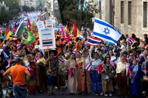 Lee más sobre el artículo Cristianos evangélicos muestran su devoción por Israel en la marcha de Jerusalén