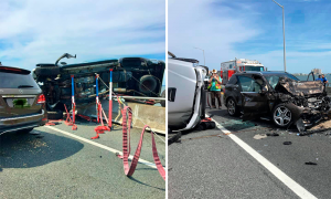 Lee más sobre el artículo Hombre se lanza de un puente para salvar a un bebé de un accidente