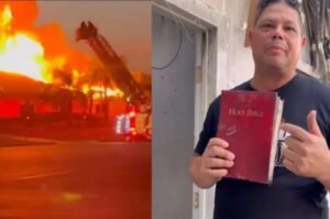 Lee más sobre el artículo Biblias Intactas Tras El Incendio De Iglesia: «La Palabra De Dios Es Poderosa»